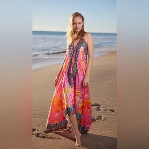 Ranee’s Bright Halter Dress One Size NWT